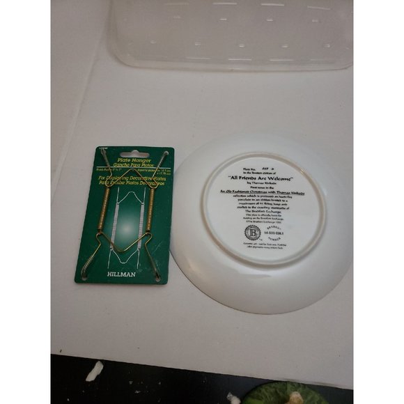 Thomas Kinkade Plate All Friends are Welcome - Picture 6 of 7